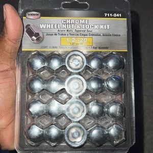Chrome wheel Nut & Lock Kit 1/2”- 20 1,27cm-20